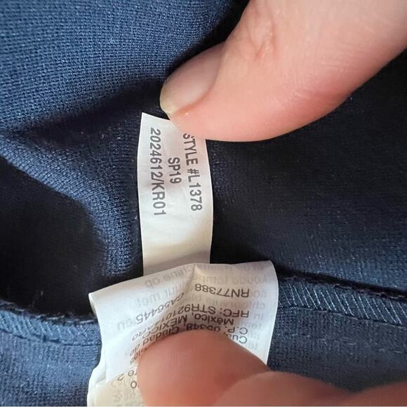 J by J Crew Navy Ponte Work Sleeveless Sheath Dress 0 - Picture 10 of 10